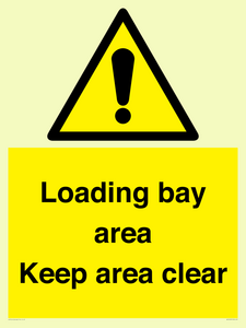 Loading bay area Keep area clear